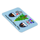 グレープードルクリスマス#4マグネット マグネット (右側)