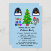 グレープードルクリスマス#4-2招待状カード セーブザデート (正面/裏面)