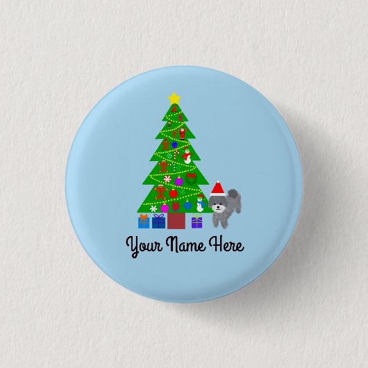 グレープードルクリスマス#5ボタン 缶バッジ (正面)