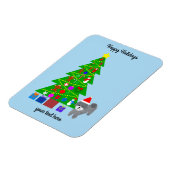 グレープードルクリスマス#5マグネット マグネット (左側)