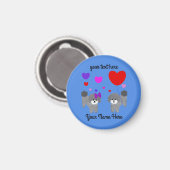 グレープードルバレンタイン#2ラウンドマグネット マグネット (正面/裏面)