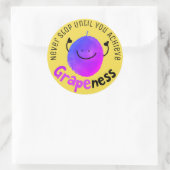 グレープ前向きプパン – グレープネスの達成 ラウンドシール (バッグ)