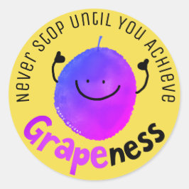 グレープ前向きプパン – グレープネスの達成 ラウンドシール