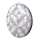 グレープ淡い色のカッコいい幾何デコ立方体パターン ダーツボード (正面右)