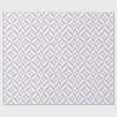 グレープ淡い色のカッコいい幾何デコ立方体パターン ラッピングペーパー (フラット)