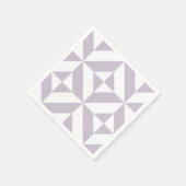 グレープ淡い色の幾何学模様 スタンダードカクテルナプキン (角)