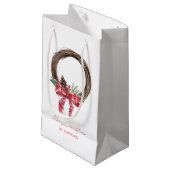 グレープ素朴ヴィンリースメリークリスマスホリデイ スモールペーパーバッグ (正面アングル)