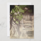 グレープ葉ワイナリー婚約パーティ 招待状 (正面)