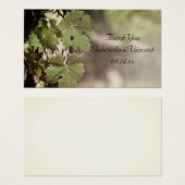 グレープ葉結婚式の引き出物ラベル (正面&裏面)