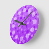 グレープ・フィズの「泡」時計 ラウンド壁時計 (傾斜)