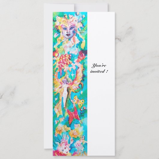 グレープ フェアリー テイル 5 メタリック シャンパン 招待状 (正面)