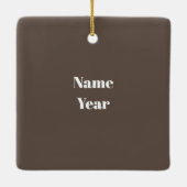 グレーヘアオールドマールハウスペインターオーナメント セラミックオーナメント (裏面)