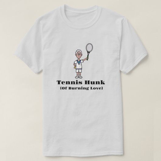 グレーヘアテニスハンクTシャツ Tシャツ (デザイン正面)