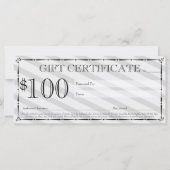 グレーヘア&美しいギフト証明書 (裏面)