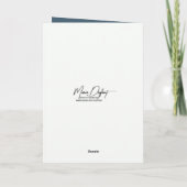 グレーヘロンウィズピンクムーン悔やみや弔慰 カード (裏面)