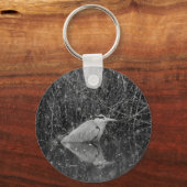 グレーヘロンキーチェーン キーホルダー (正面)