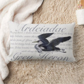 グレーヘロン鳥の腰枕 ランバークッション (ブランケット)