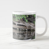 グレーヘロン鳥 ジャンボコーヒーマグカップ (右)