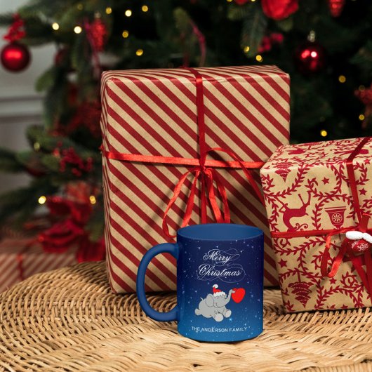 グレーベビーゾウ コーヒーマグカップ