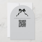 グレーベビーブー幽霊ハロウィーンベイビーシャワー 招待状 (裏面)