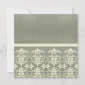 グレーベルベットホワイトダマスククラシックイベント 招待状 (裏面)