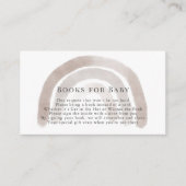 グレーベージュレインボーウォーターカラーブックリクエスト エンクロージャーカード (正面)