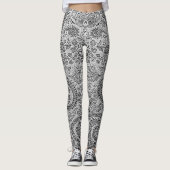 グレーペイズリーレギンス レギンス (正面)