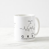 グレーペプチド名mug コーヒーマグカップ (正面右)