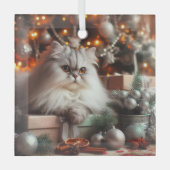 グレーペルシャガラスオーナメント ガラスオーナメント (正面)