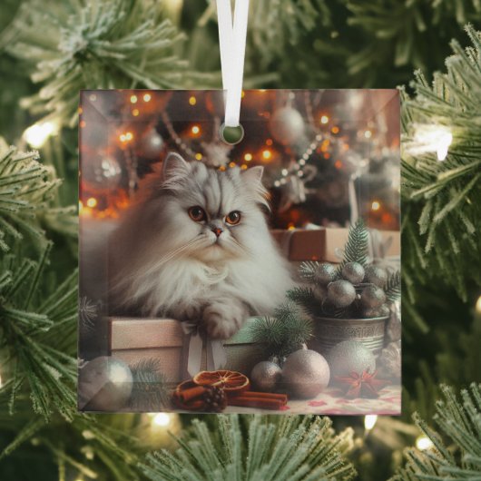 グレーペルシャガラスオーナメント ガラスオーナメント (インサイチュ)