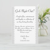 グレーホタラップドシックガールズナイトアウト招待状 招待状 (スタンド正面)