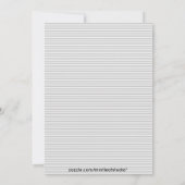 グレーホタラップドシックガールズナイトアウト招待状 招待状 (裏面)