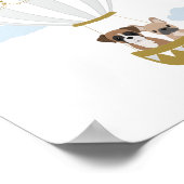 グレーホットエアバルーンパピーズ子供部屋デコールポスター ポスター (角)