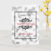 グレーホワイトのすりガラス カード (黄色い花)