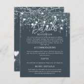 グレーホワイトの吊り下げ照明  エンクロージャーカード (正面/裏面)