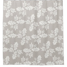 グレーホワイトの葉 ヴィンテージライン 葉の模様