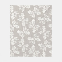 グレーホワイトの葉 ヴィンテージライン 葉の模様