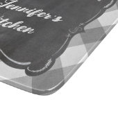 グレーホワイトギンガムファームハウススタイル名 カッティングボード (角)