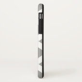 グレーホワイトシェブロン Case-Mate iPhoneケース (裏面/左)