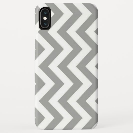 グレーホワイトシェブロン Case-Mate iPhoneケース (裏面)