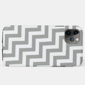 グレーホワイトシェブロン Case-Mate iPhoneケース (裏面(横))