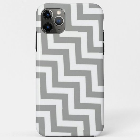 グレーホワイトシェブロン Case-Mate iPhoneケース (裏面)