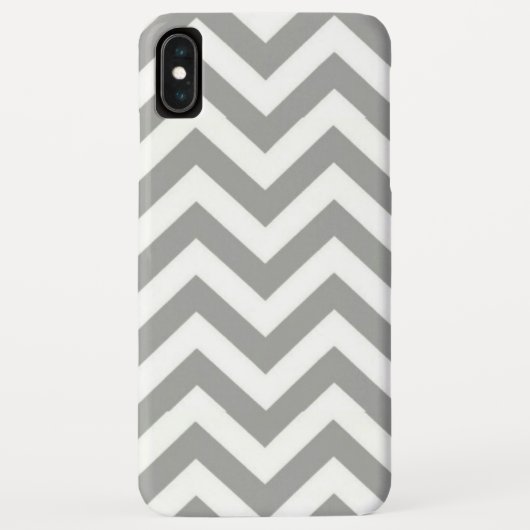 グレーホワイトシェブロン Case-Mate iPhoneケース (裏面)