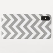 グレーホワイトシェブロン Case-Mate iPhoneケース (裏面(横))