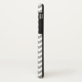 グレーホワイトシェブロン Case-Mate iPhoneケース (裏面/左)