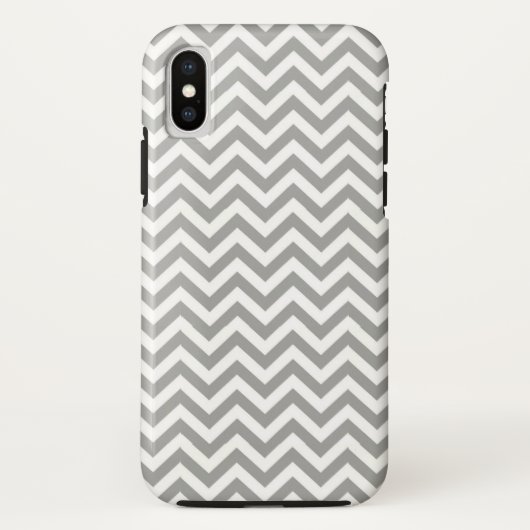 グレーホワイトシェブロン Case-Mate iPhoneケース (裏面)