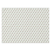 グレーホワイトスターレッドロビンリースクリスマス テーブルクロス (正面(横))