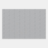 グレーホワイトダイヤモンドハイヒールシューズ結婚ズ ラッピングペーパーシート (正面2)