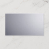 グレーホワイトプレーンクラシカルクリエイティブ 名刺 (裏面)