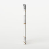 グレーホワイトマーブルアゲートリファインドゴールデングリッター SAMSUNG GALAXYケース (右側)